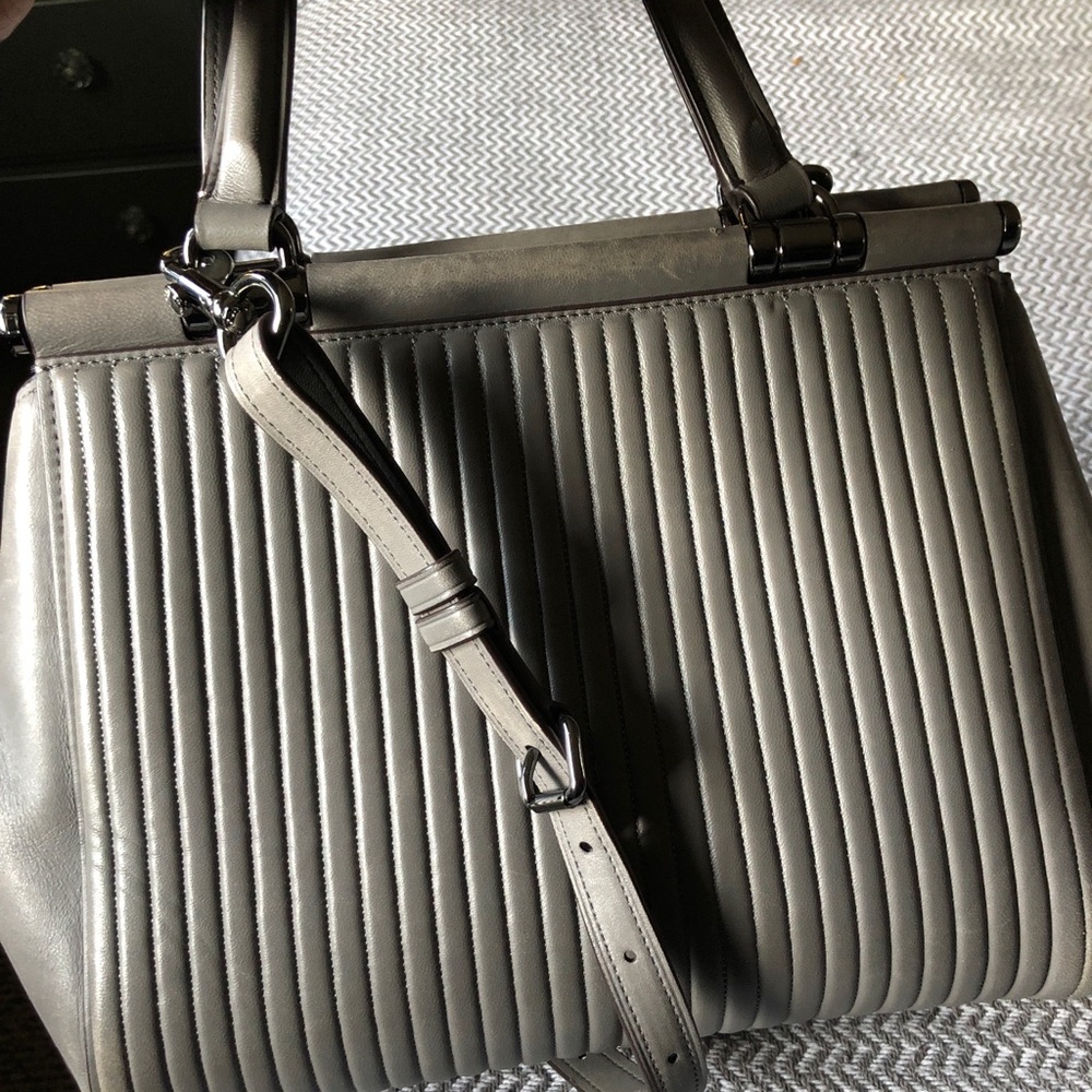 Quilted “Grace” Coach Satchel Handbag